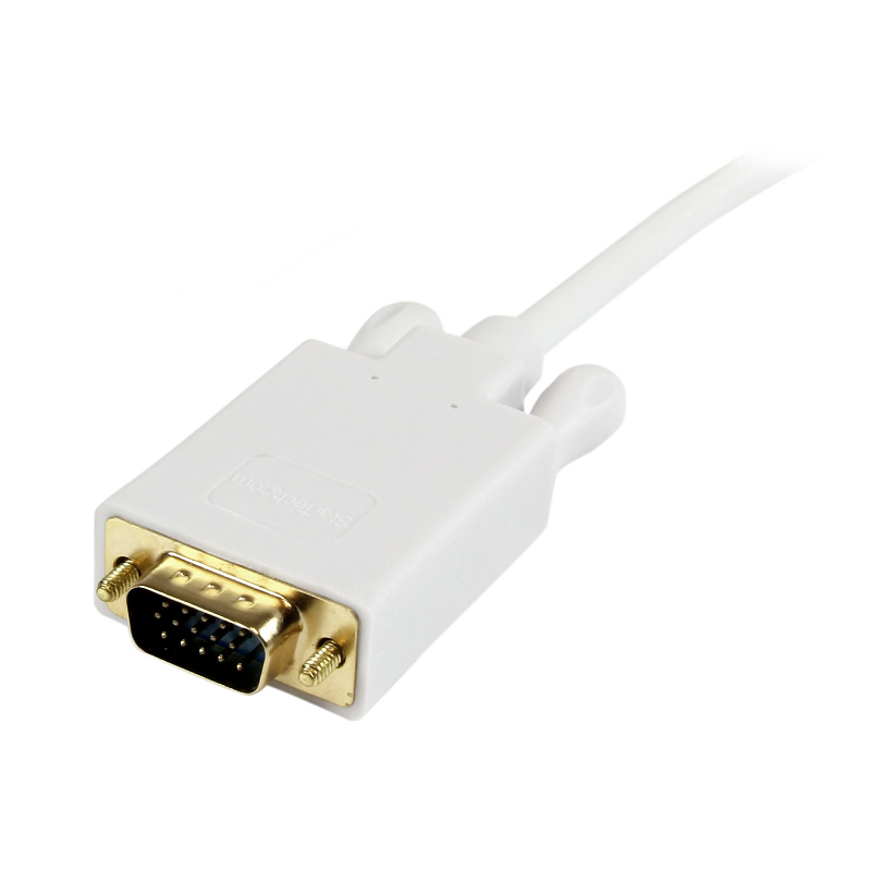 StarTech MDP2VGAMM10W 10ft mDP to VGA Adapter Converter Cable - 1920x1200 - White